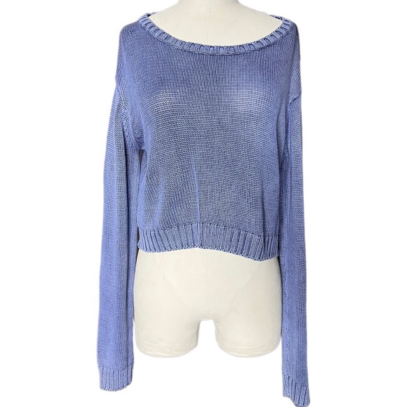 Delia*s Slouchy Cropped Sweater size L - Picture 2 of 15